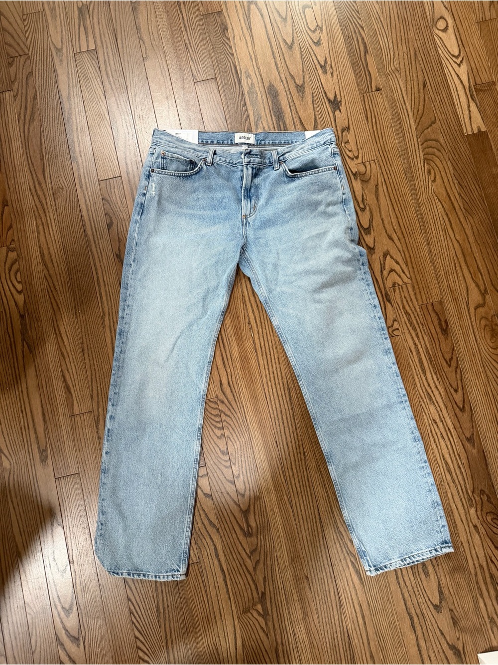 AGOLDE Low Rise Slim Jeans Straight Leg